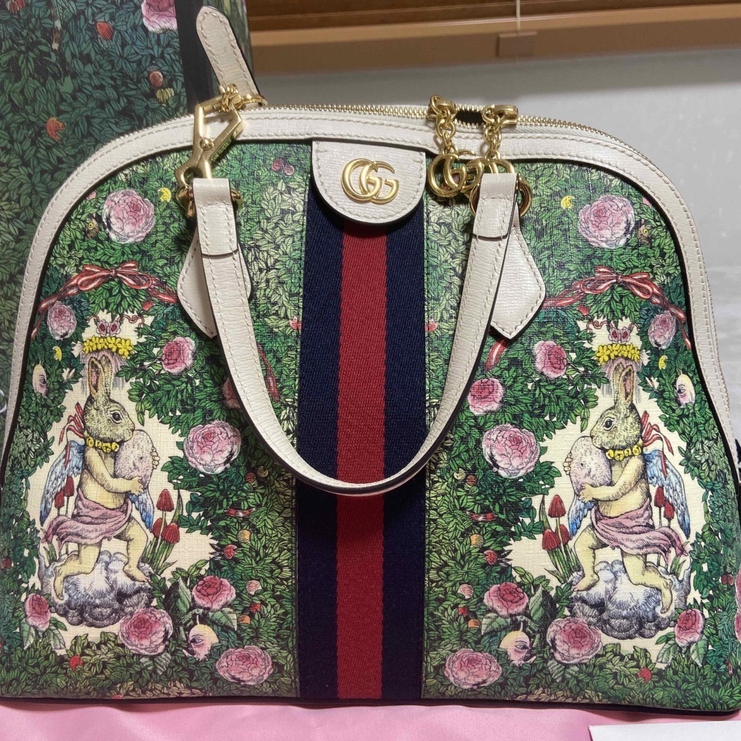 Gucci(グッチ)の【お値下げ】GUCCIヒグチユウコ 日本限定ハンドバッグ    レディースのバッグ(ハンドバッグ)の商品写真