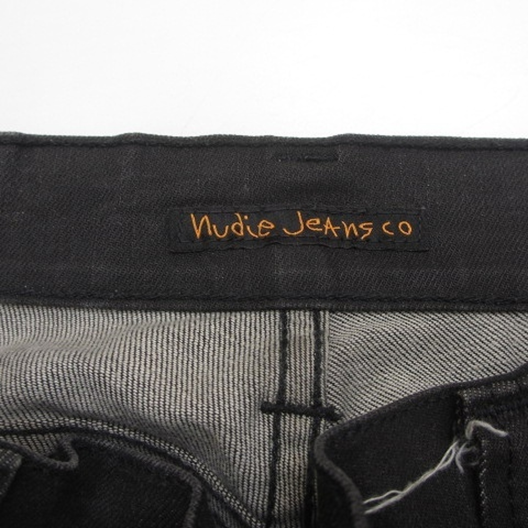 Nudie Jeans(ヌーディジーンズ)のヌーディージーンズ SLIM JIM デニムパンツ スリム コットン 黒 L位 メンズのパンツ(スラックス)の商品写真