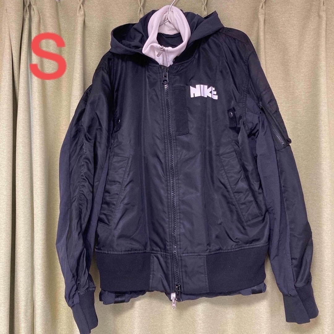sacai - NIKE sacai ジップアップ ナイロン ボンバージャケット sacai - NIKE sacai ジップアップ ナイロン ボンバージャケット