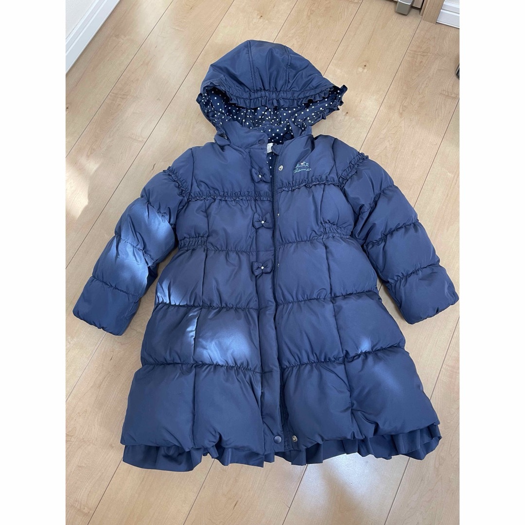 KP(ニットプランナー)のKP ニットプランナー　ダウンコート　ネイビー　120cm キッズ/ベビー/マタニティのキッズ服女の子用(90cm~)(コート)の商品写真