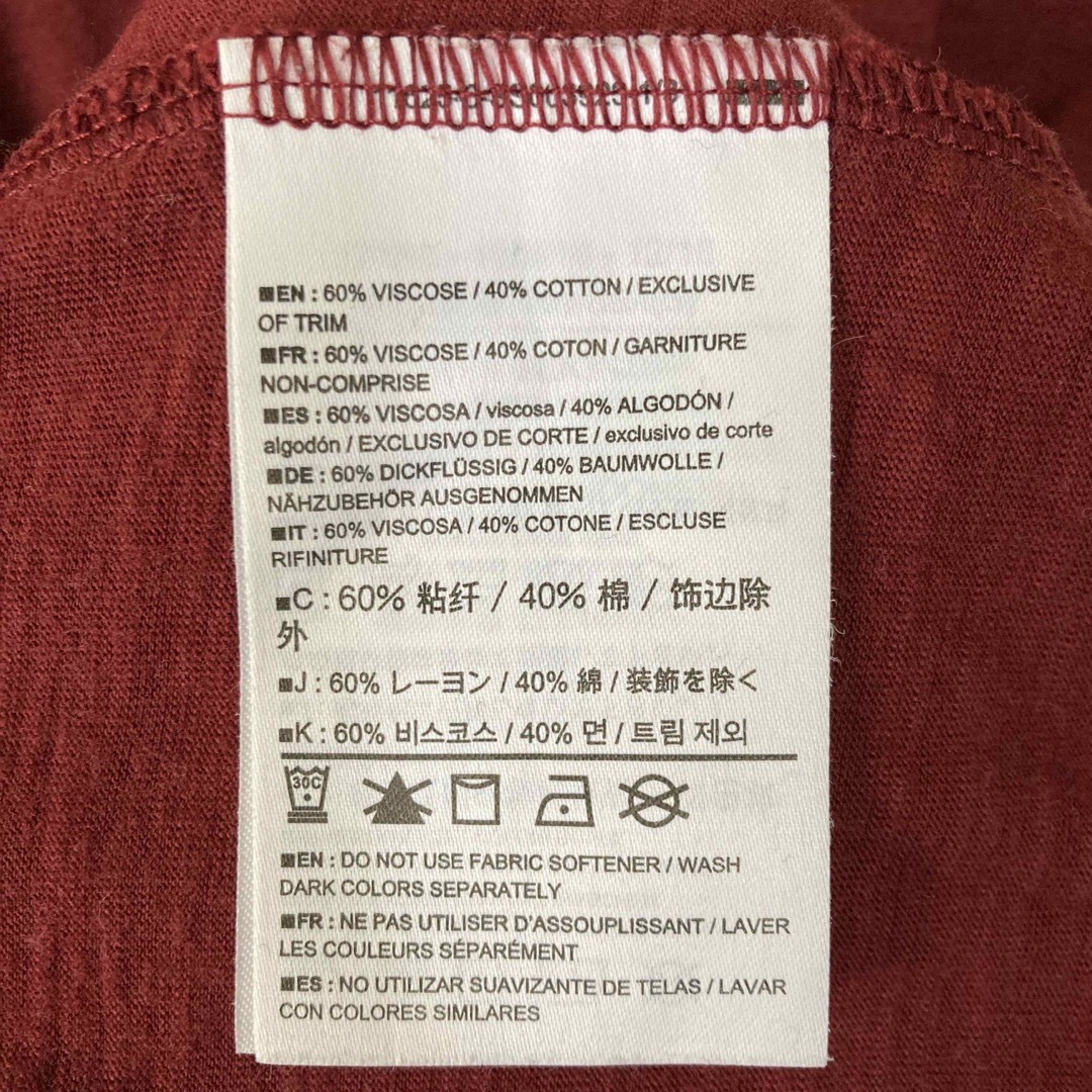 ARC'TERYX(アークテリクス)のアークテリクス/トップス/ワインレッド/Sサイズ レディースのトップス(Tシャツ(半袖/袖なし))の商品写真