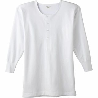 グンゼ(GUNZE)の【新品】[グンゼ] インナーシャツ 快適工房 年間 綿100% ホワイトM(Tシャツ/カットソー(七分/長袖))