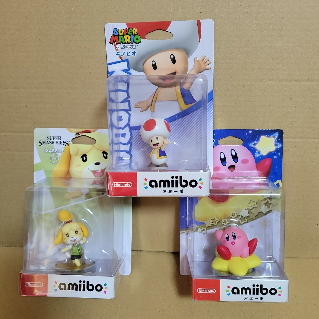 amiibo　フィギュア　まとめ　キノピオ　しずえ　カービィ　アミーボ　スイッチ エンタメ/ホビーのフィギュア(ゲームキャラクター)の商品写真