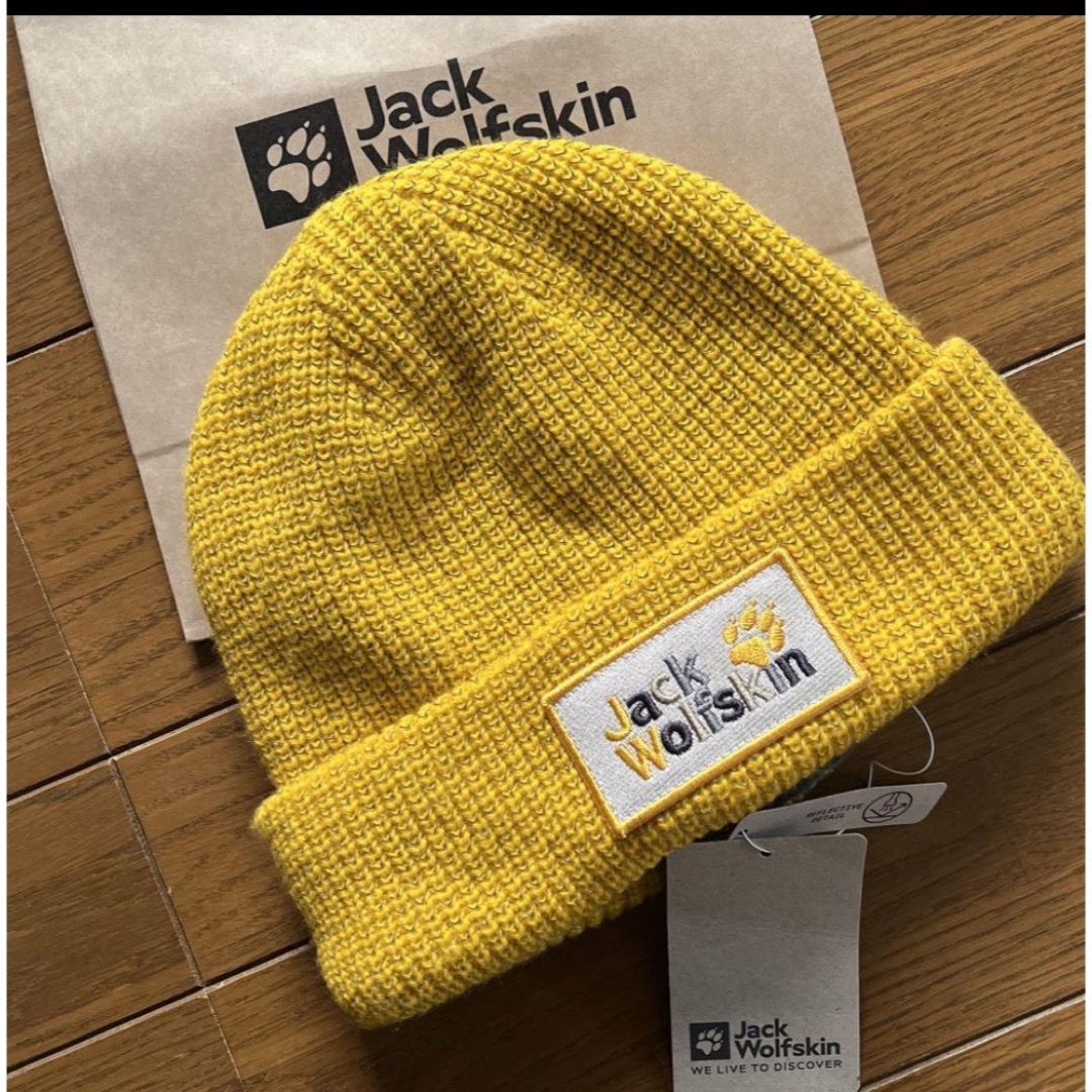 Jack Wolfskin - 【新品】ジャックウルフスキン ニット帽 黄 男女兼用