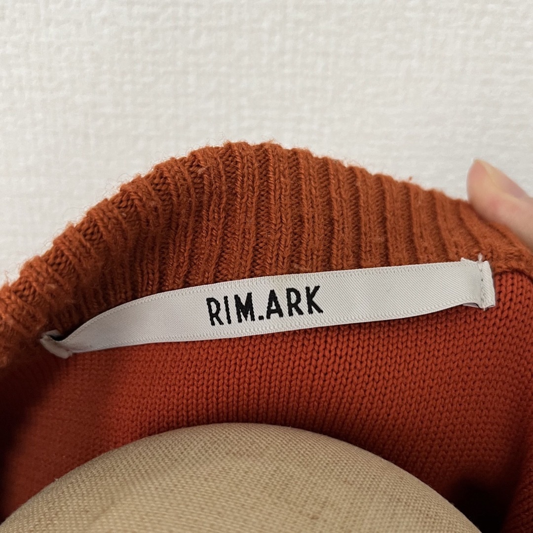 RIM.ARK(リムアーク)のRIM.ARK オレンジニット　セーター　 レディースのトップス(ニット/セーター)の商品写真