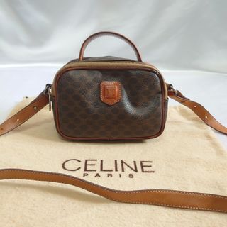 セリーヌ(celine)の美品 CELINE マカダム柄 ショルダーバッグ ポーチ サコッシュバッグ(ポーチ)