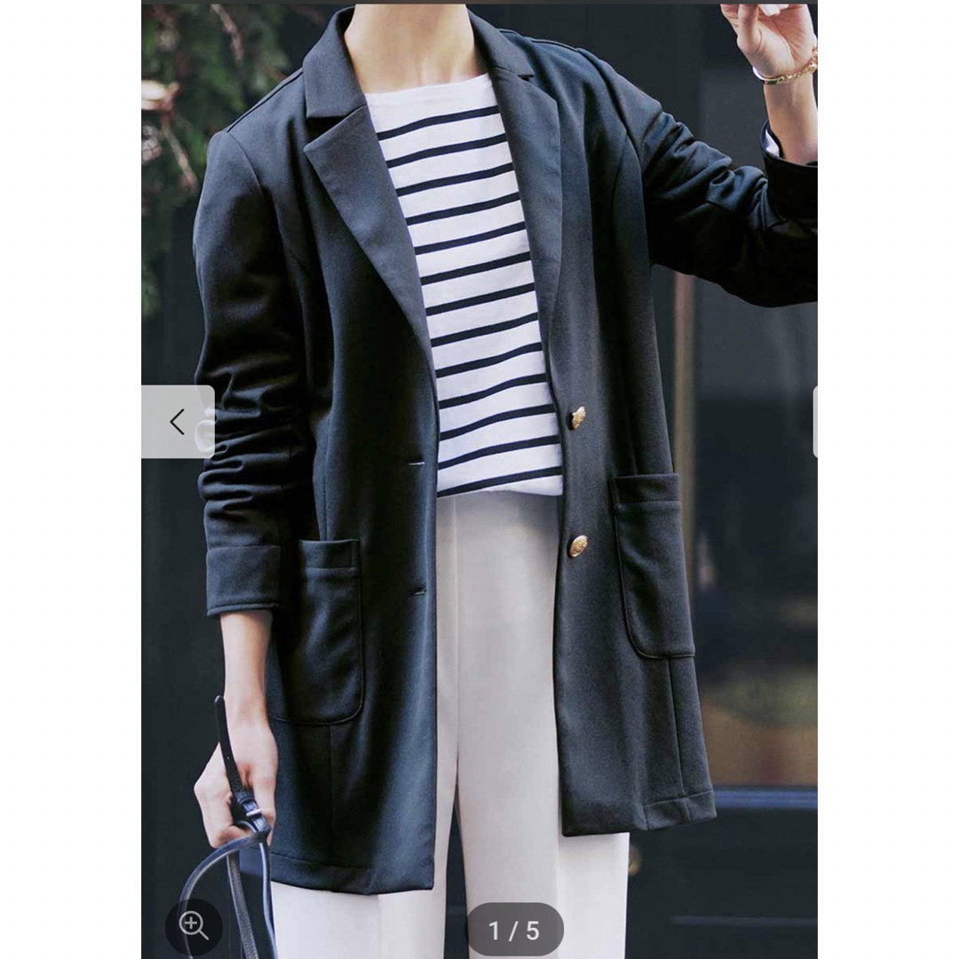 IEDIT(イディット)の3L婦人ジャケット レディースのジャケット/アウター(テーラードジャケット)の商品写真