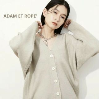 アダムエロペ(AER ADAM ET ROPE)のエラスティックドルマンカーディガン　アダムエロペ(カーディガン)