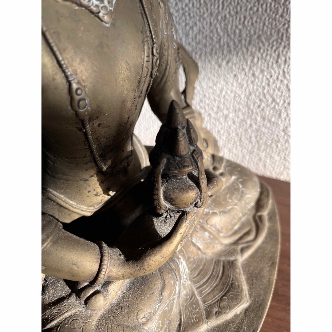 希少ネパール仏像白多羅菩薩ターラ菩薩 銅 真鍮鍍金銅仏観音立像 希少ネパール仏像白多羅菩薩ターラ菩薩 銅 真鍮鍍金銅仏観音立像
