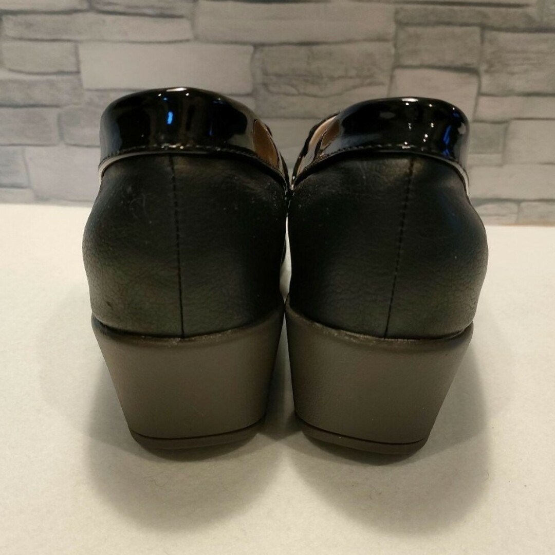【タグ付未使用品】キレイウォーク 厚底 ホースビットローファー 24.5cm レディースの靴/シューズ(ローファー/革靴)の商品写真