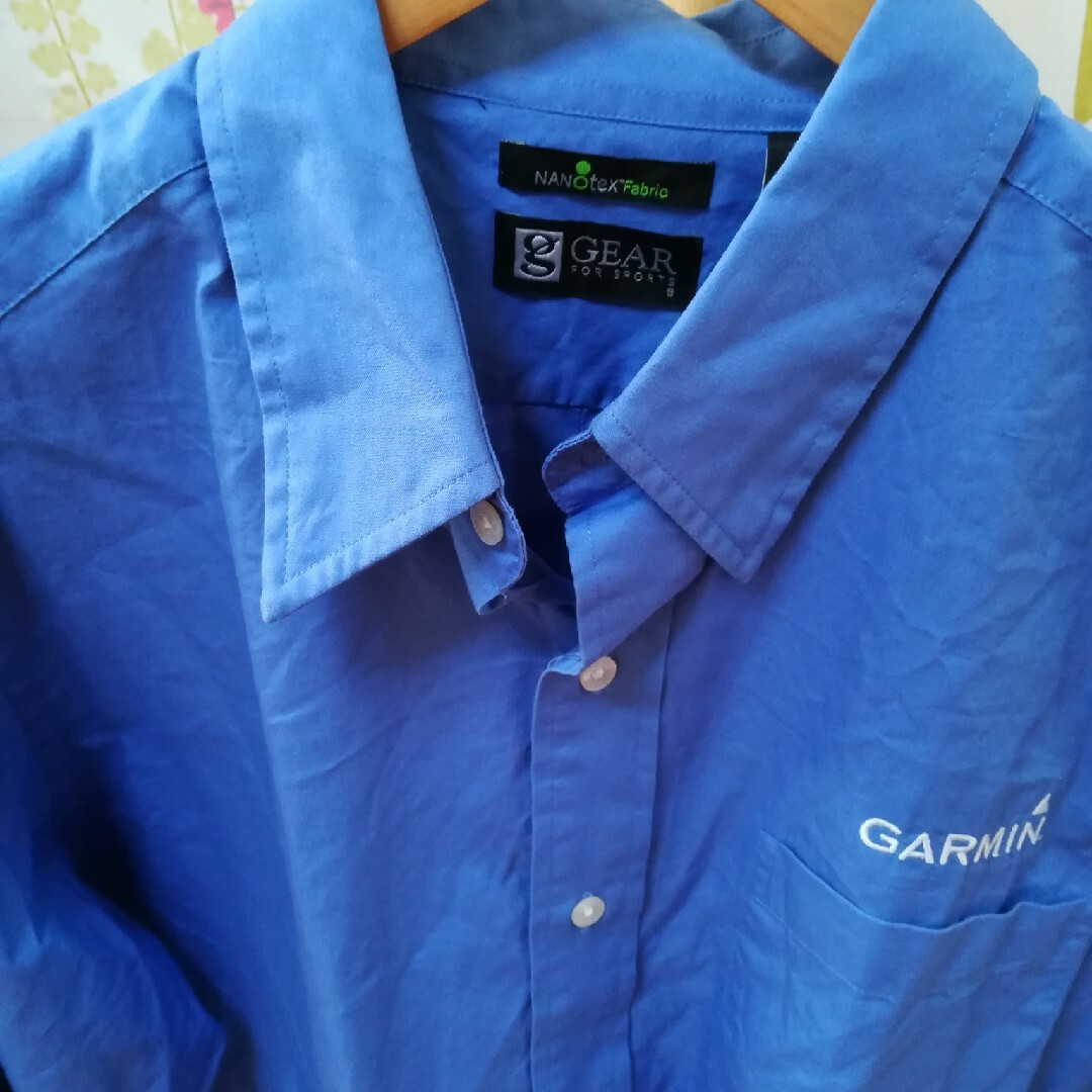 ✨GEAR FOR SPORTS GARMIN 青色長袖シャツメンズ3Lサイズ メンズのトップス(シャツ)の商品写真