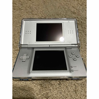 ニンテンドーDS(ニンテンドーDS)の【美品!ケース付き】任天堂 DS LITE USG-001 グロスシルバー(携帯用ゲーム機本体)