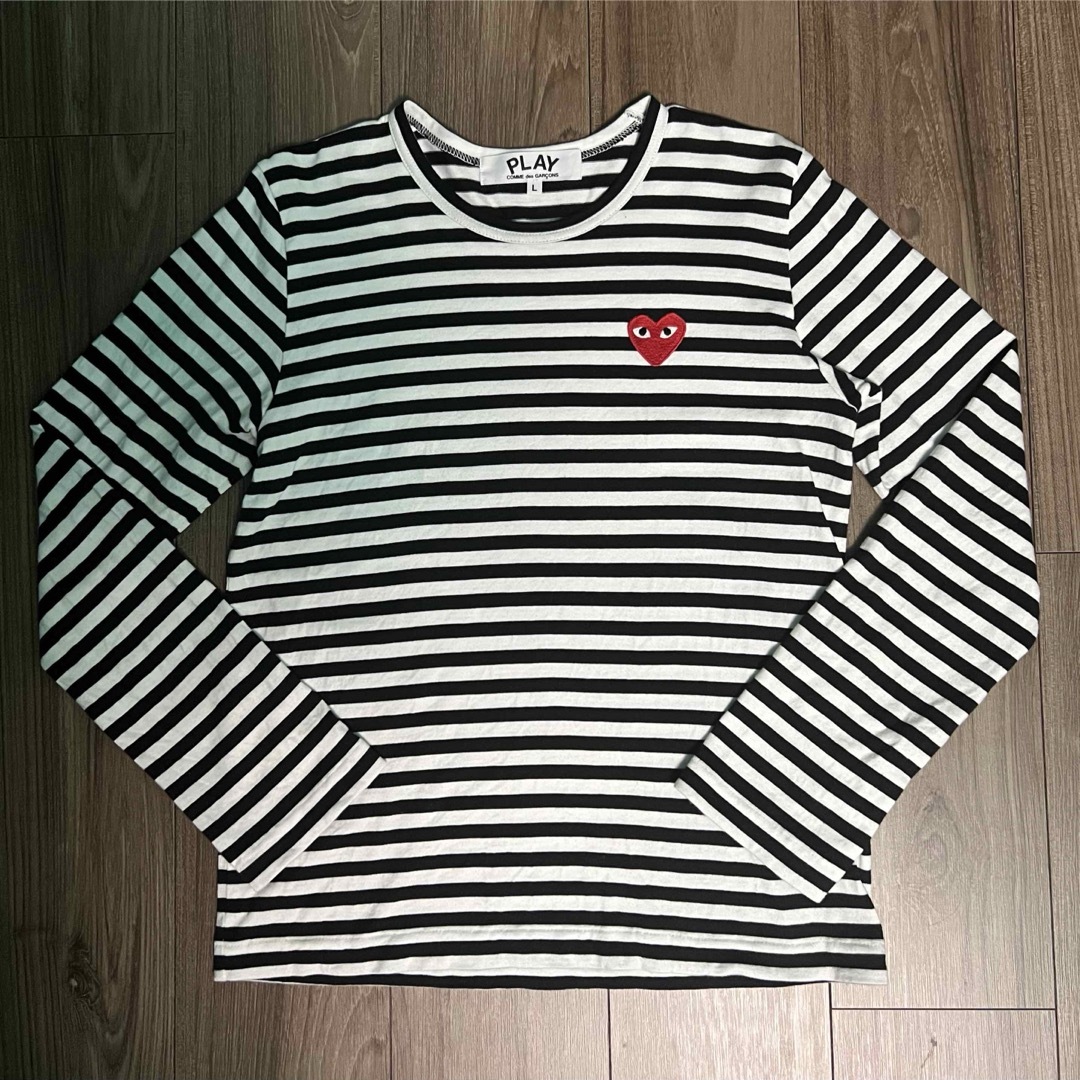 COMME des GARCONS(コムデギャルソン)のPLAY COMME des GARCONS ボーダーロンT メンズのトップス(Tシャツ/カットソー(七分/長袖))の商品写真