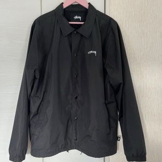 ステューシー(STUSSY)のステューシー CRUIZE  ロゴプリント　コーチジャケット　ブルゾン　Ｌサイズ(ナイロンジャケット)