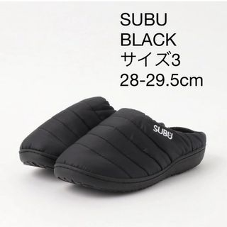 スブ(SUBU)のSUBU スブ　BLACK サイズ3 28-29.5cm(サンダル)