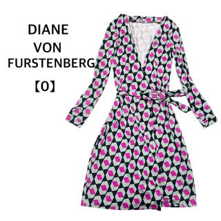 ダイアンフォンファステンバーグ(DIANE von FURSTENBERG)のリル様専用 DIANE VON FURSTENBERG シルクワンピース 総柄(ひざ丈ワンピース)