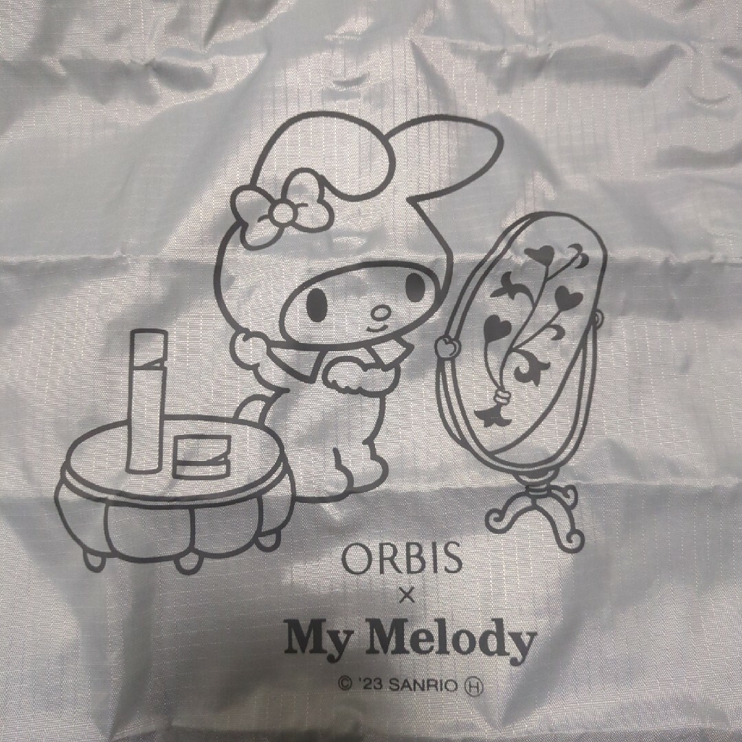 マイメロディ(マイメロディ)のエコバッグ　ORBIS×マイメロディ エンタメ/ホビーのおもちゃ/ぬいぐるみ(キャラクターグッズ)の商品写真