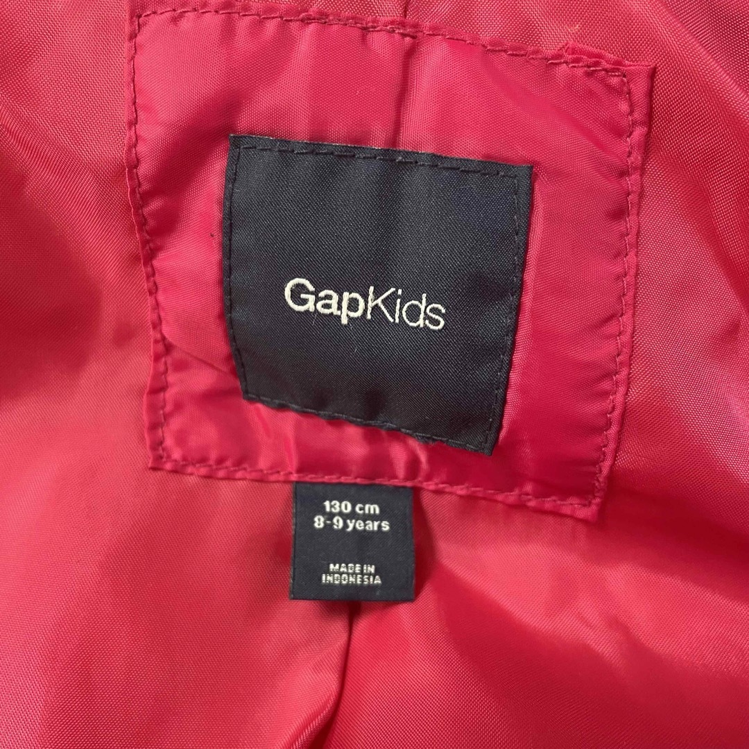 GAP Kids(ギャップキッズ)の冬セール値下げ↓キッズ　130  GAP kids ダウンベスト ワインカラー  キッズ/ベビー/マタニティのキッズ服女の子用(90cm~)(ジャケット/上着)の商品写真