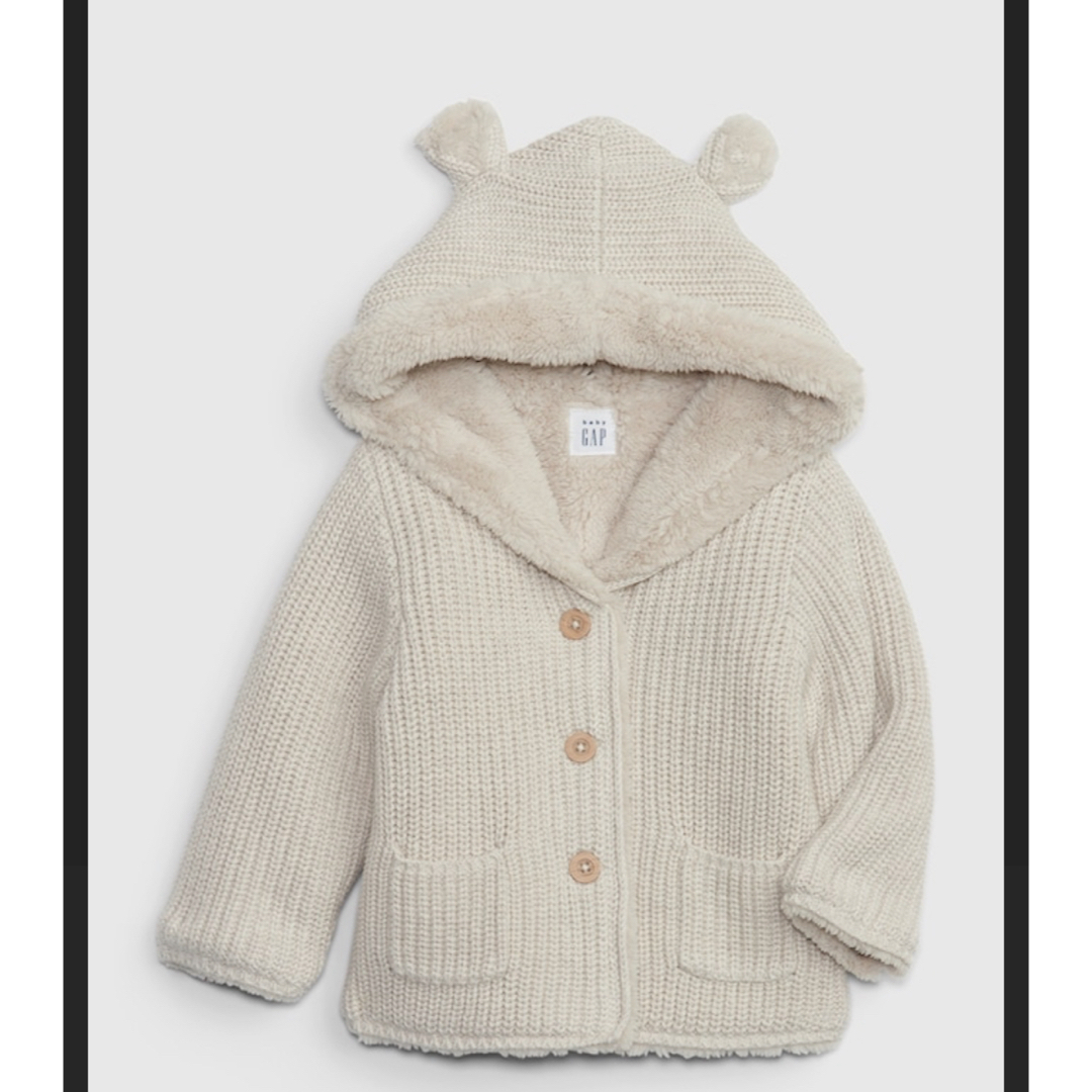 babyGAP(ベビーギャップ)の⭐️新品⭐️baby  GAPギャップ　ベビー　裏ボア　セーター　アウター キッズ/ベビー/マタニティのベビー服(~85cm)(ニット/セーター)の商品写真