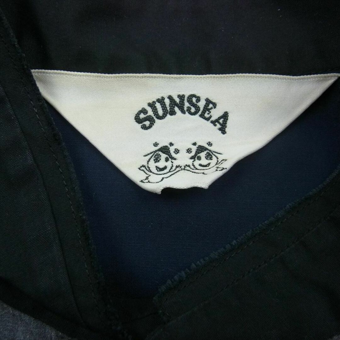 SUNSEA(サンシー)のSUNSEA サンシー 18AW 18A24 Vincents Shirt ノーカラー バンドカラー 長袖 シャツ ブラック系 2【中古】 メンズのトップス(シャツ)の商品写真