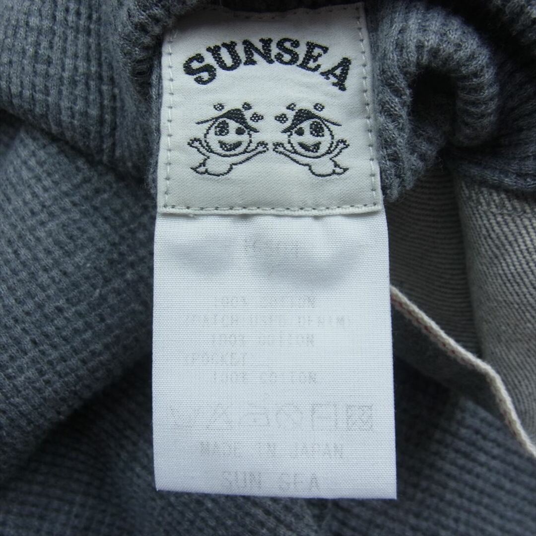 SUNSEA(サンシー)のSUNSEA サンシー デニムエルボーパッチ ワッフル 長袖 Tシャツ グレー系 2【中古】 メンズのトップス(シャツ)の商品写真