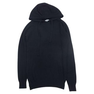 ジョンスメドレー(JOHN SMEDLEY)のJOHN SMEDLEY ジョンスメドレー イギリス製 メリノウール  ニット プルオーバ― パーカー ブラック系 XS【中古】(パーカー)