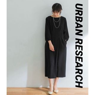 アーバンリサーチ(URBAN RESEARCH)のURBAN RESEARCH ドルマンスリーブワンピース　３６　14,300円(ロングワンピース/マキシワンピース)