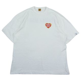 ヒューマンメイド(HUMAN MADE)のHUMAN MADE ヒューマンメイド 23SS HM26TE011 GRAPHIC T-SHIRT #11 ハートロゴ 半袖 Tシャツ ホワイト系 2XL【美品】【中古】(シャツ)