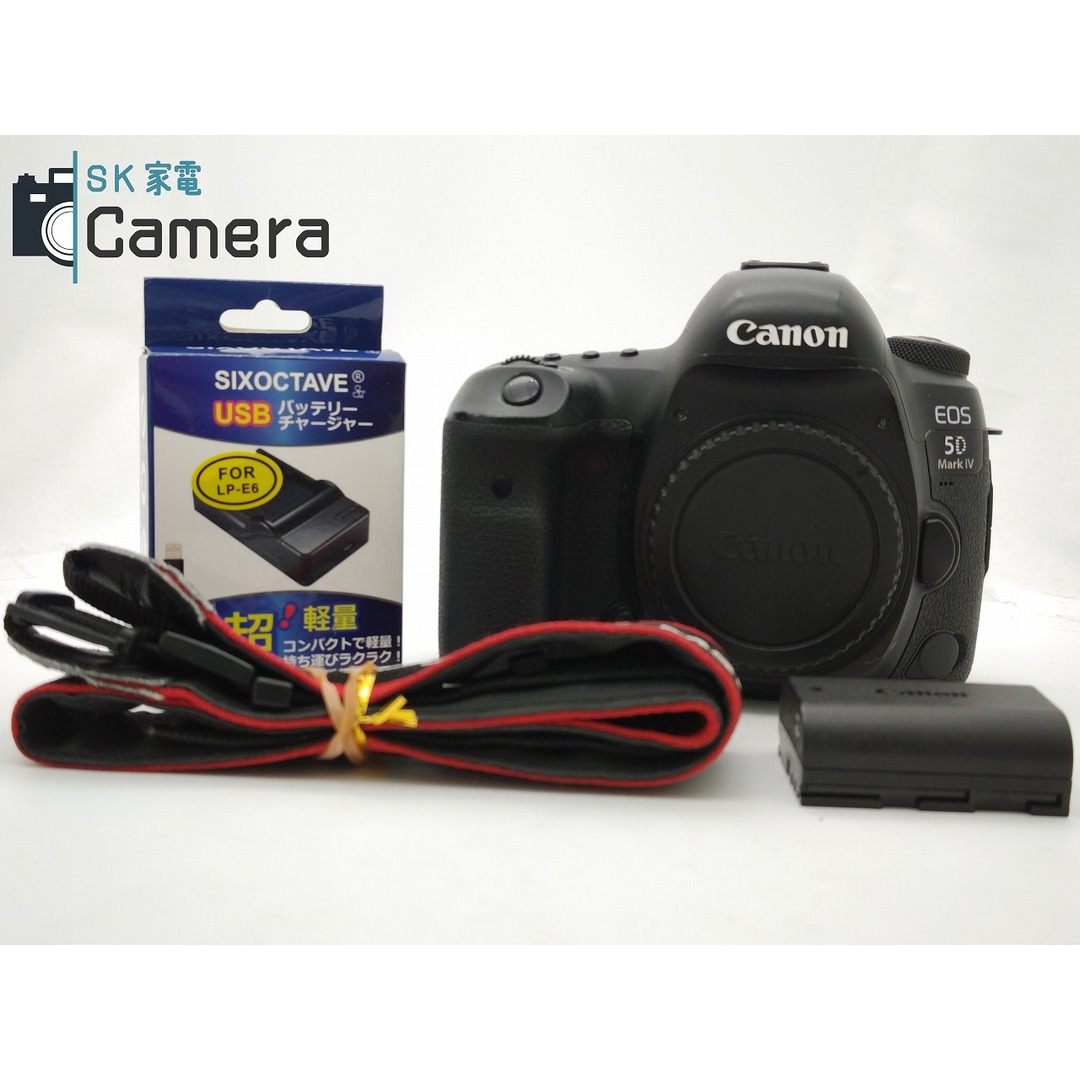 Canon EOS 5D Mark Ⅳ 電池 互換製充電器 ストラップ 付 マーク4デジタル一眼