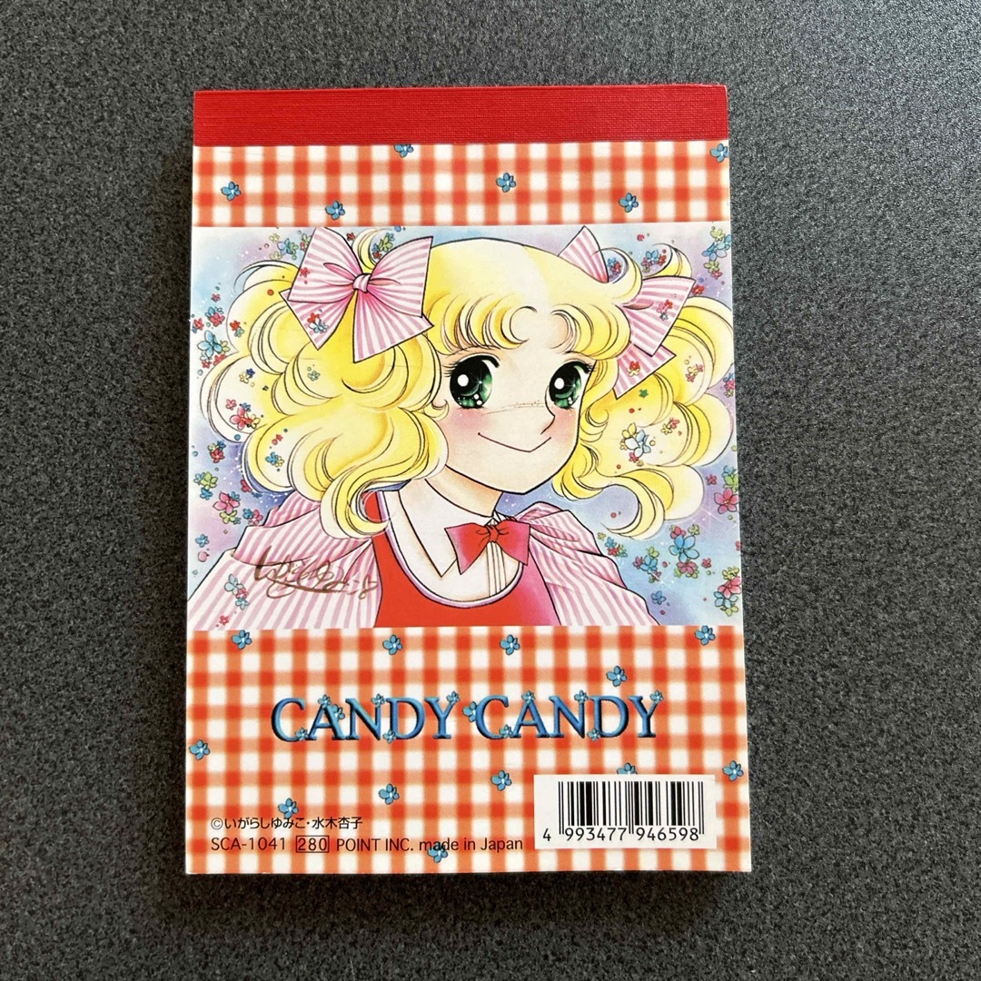 キャンディキャンディ　メモ帳 エンタメ/ホビーのおもちゃ/ぬいぐるみ(キャラクターグッズ)の商品写真