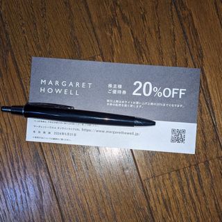 マーガレットハウエル(MARGARET HOWELL)のマーガレットハウエル　株主優待券（20％OFF）　１枚(ショッピング)