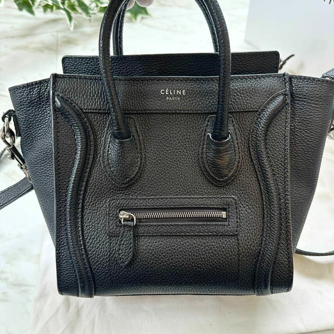 CELINE セリーヌ ラゲージ ナノ フィービー 旧ロゴ ショルダーバッグ