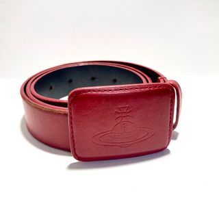 ヴィヴィアンウエストウッド(Vivienne Westwood)のvivienne westwood レザーベルト レッド(ベルト)