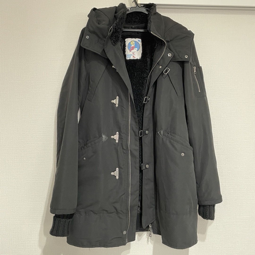 SLY(スライ)のSLY ロング　黒　コート レディースのジャケット/アウター(ロングコート)の商品写真