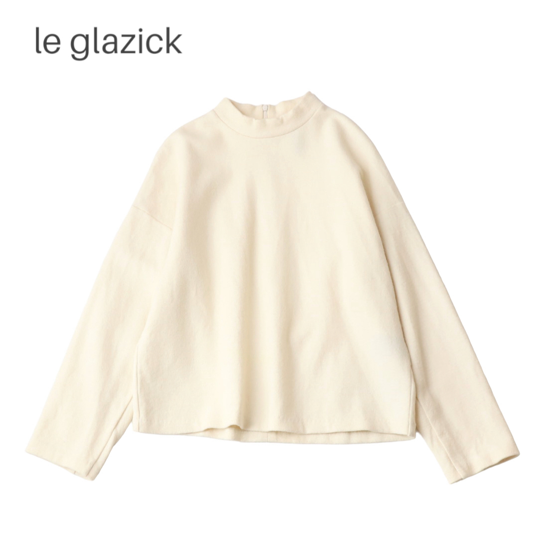 LE GLAZIK(ルグラジック)の最終値下　le glazik ウールコットンジャージージャカード  プルオーバー レディースのトップス(シャツ/ブラウス(長袖/七分))の商品写真