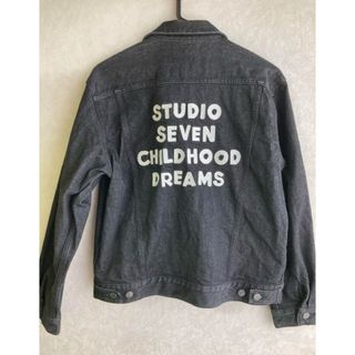 ジーユー(GU)の美品 STUDIO SEVEN × GU   ブラック デニムジャケット(Gジャン/デニムジャケット)