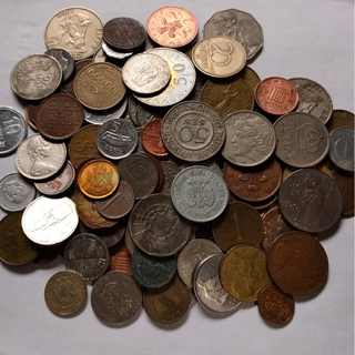 外国コイン　硬貨　貨幣　まとめ売り(貨幣)