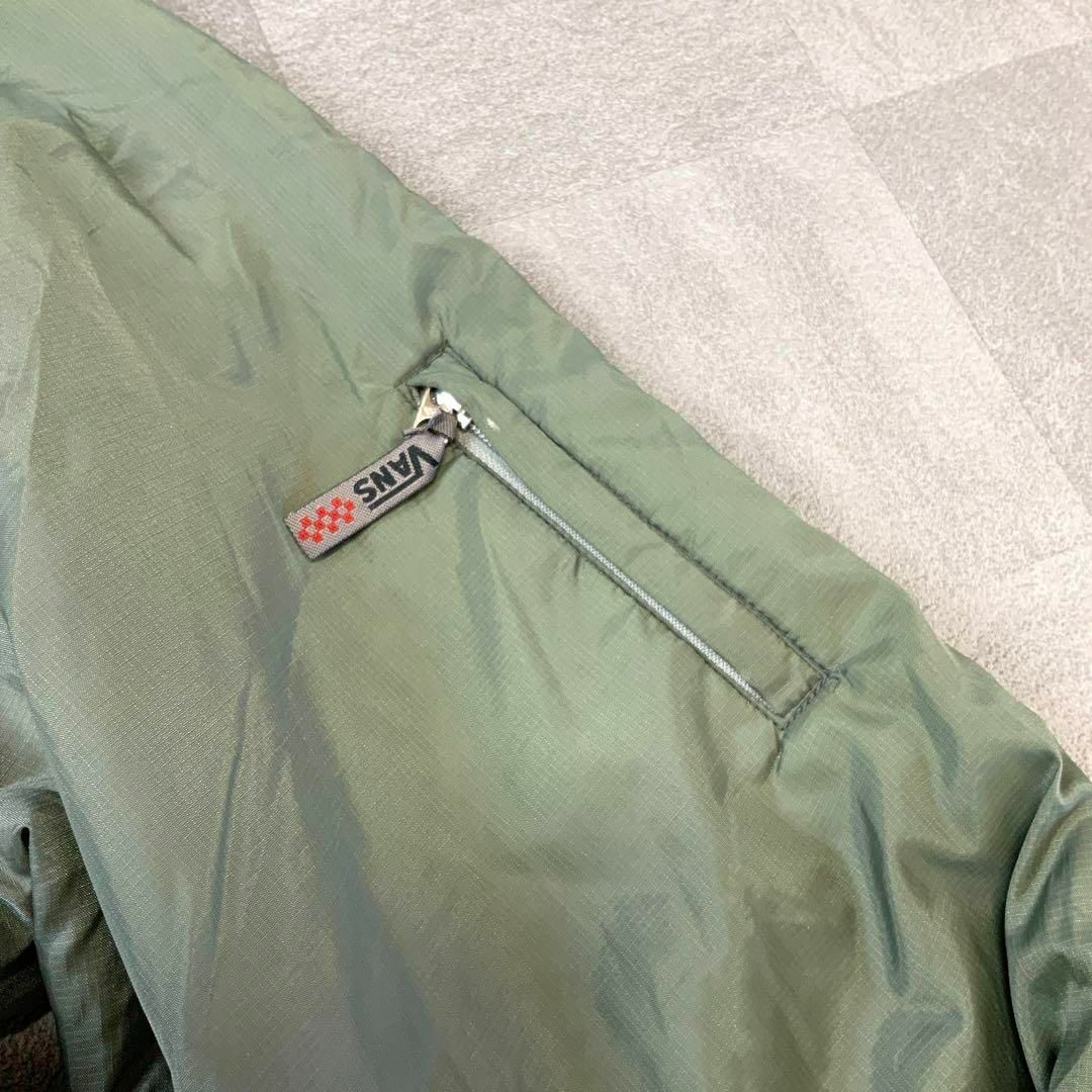 90‘s VANS バンズ MA1 ダウンジャケット グレー カーキ メンズのジャケット/アウター(ダウンジャケット)の商品写真
