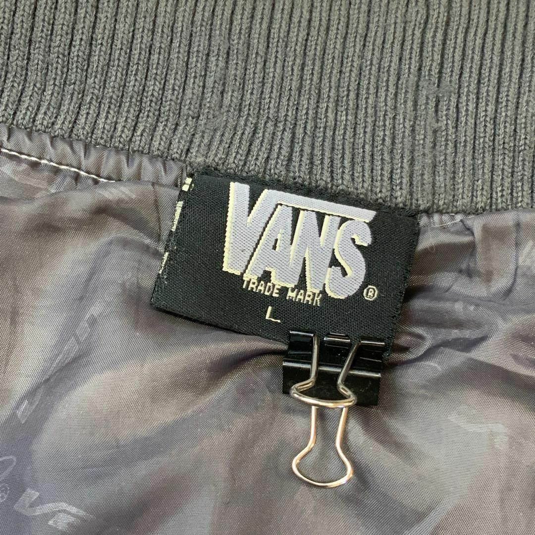 90‘s VANS バンズ MA1 ダウンジャケット グレー カーキ メンズのジャケット/アウター(ダウンジャケット)の商品写真