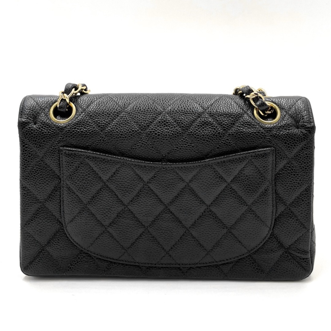 CHANEL(シャネル)の【在庫一掃】CHANEL シャネル ショルダーバッグ マトラッセ23 ダブルチェーン ダブルフラップ 肩掛け 斜め掛け ココマーク ココ 鞄 かばん A01113  キャビアスキン   ブラック 黒 ゴールド金具 レディース【中古品】 レディースのバッグ(ショルダーバッグ)の商品写真