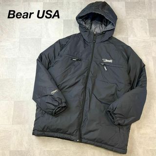 ベアー(Bear USA)の美品 Bear USA ベアー ダウンジャケット フーディ ブラック(ダウンジャケット)