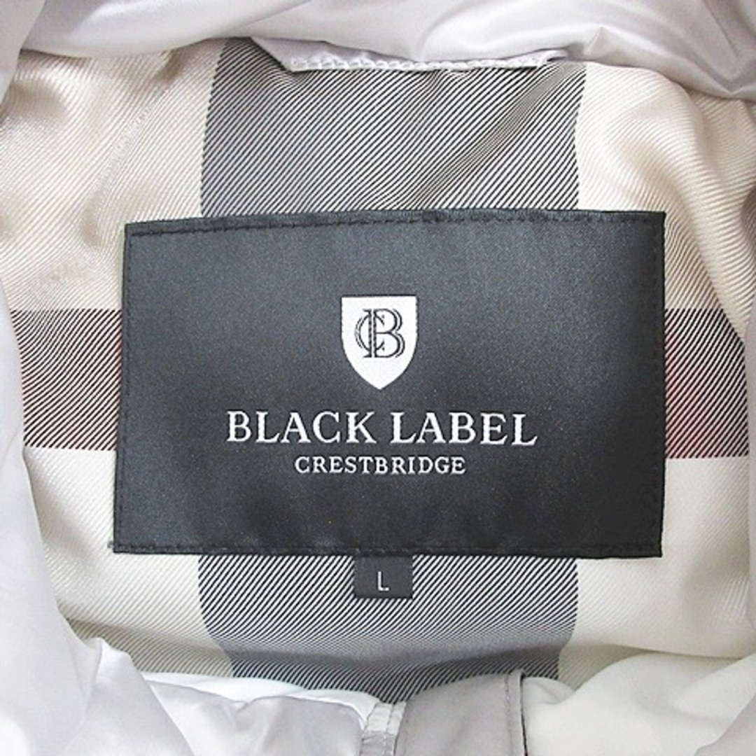 BLACK LABEL CRESTBRIDGE(ブラックレーベルクレストブリッジ)のブラックレーベルクレストブリッジ ダウンジャケット ジップ ナイロン グレー L メンズのジャケット/アウター(ダウンジャケット)の商品写真