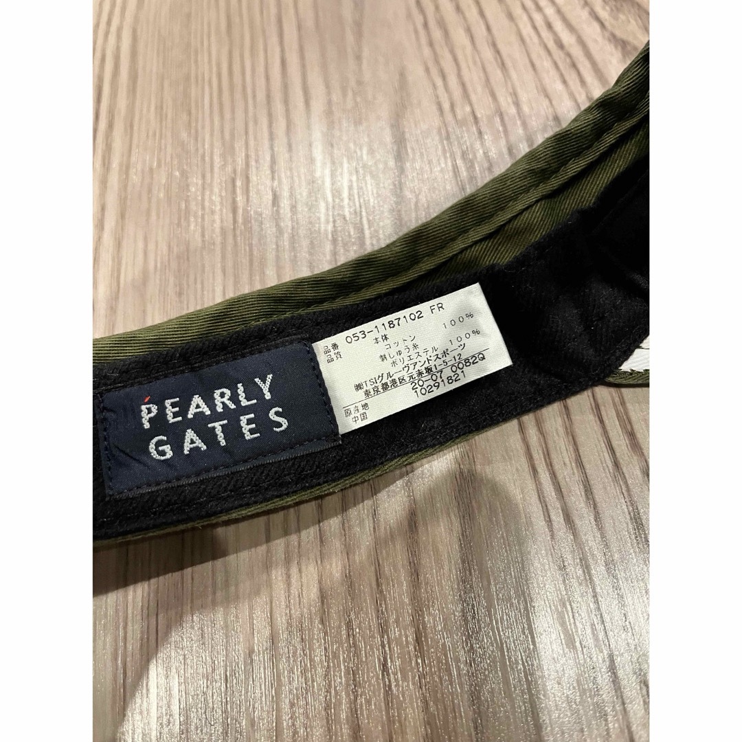 PEARLY GATES(パーリーゲイツ)のパーリーゲイツ★サンバイザー スポーツ/アウトドアのゴルフ(その他)の商品写真