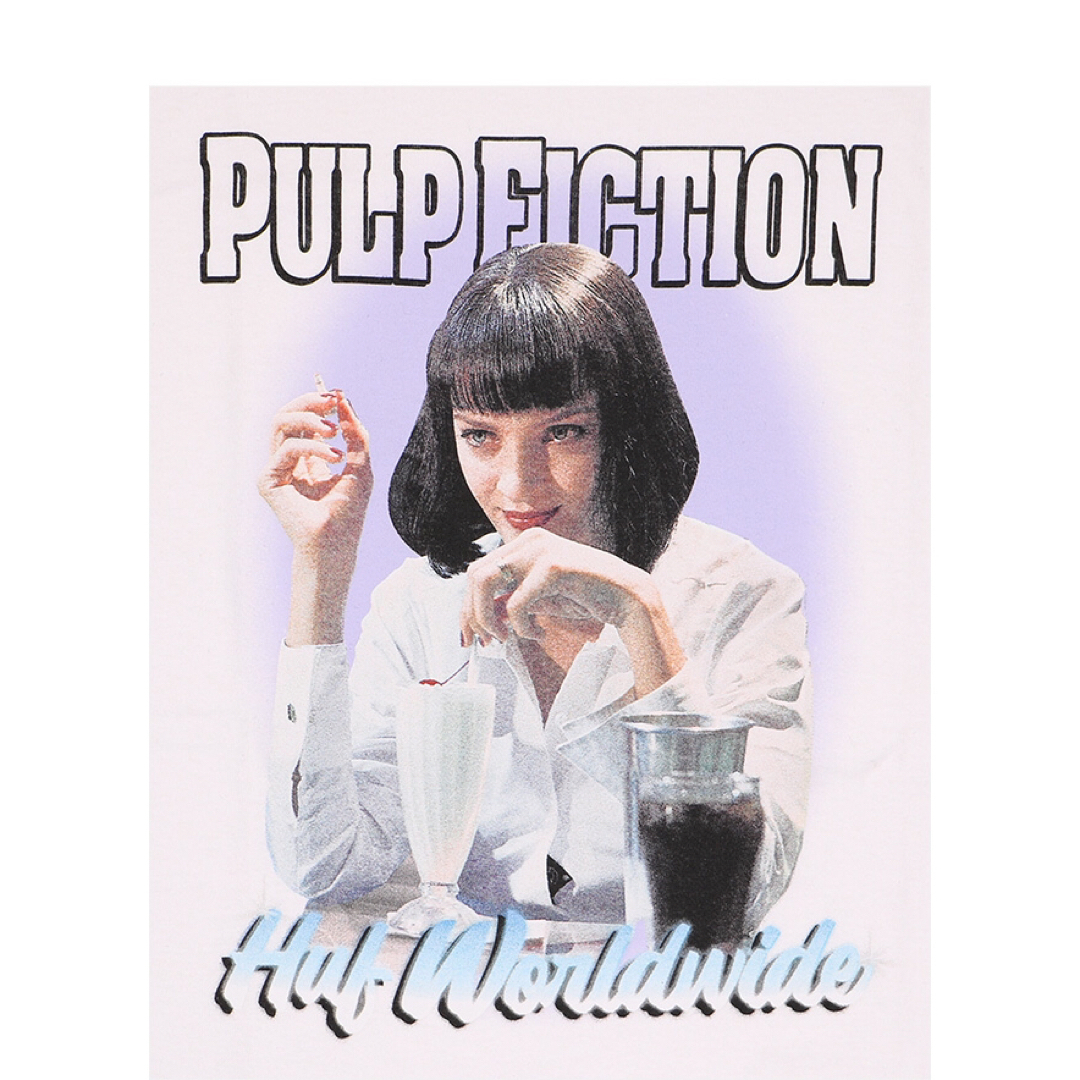 HUF(ハフ)のHUF × PULP FICTION MIA AIRBRUSH S ホワイト メンズのトップス(Tシャツ/カットソー(半袖/袖なし))の商品写真