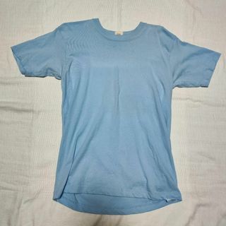 ヘインズ(Hanes)のヘインズ Tシャツ ブルー 青 Mサイズ 古着 Hanes(Tシャツ/カットソー(半袖/袖なし))