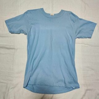 ヘインズ(Hanes)のヘインズ Tシャツ ブルー 青 Mサイズ 古着 Hanes(Tシャツ/カットソー(半袖/袖なし))