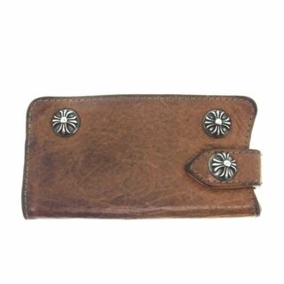 Chrome Hearts - クロムハーツ CHROME HEARTS ■ 【 KEY CASE 】 シルバー クロスボタン レザー キーケース　31037