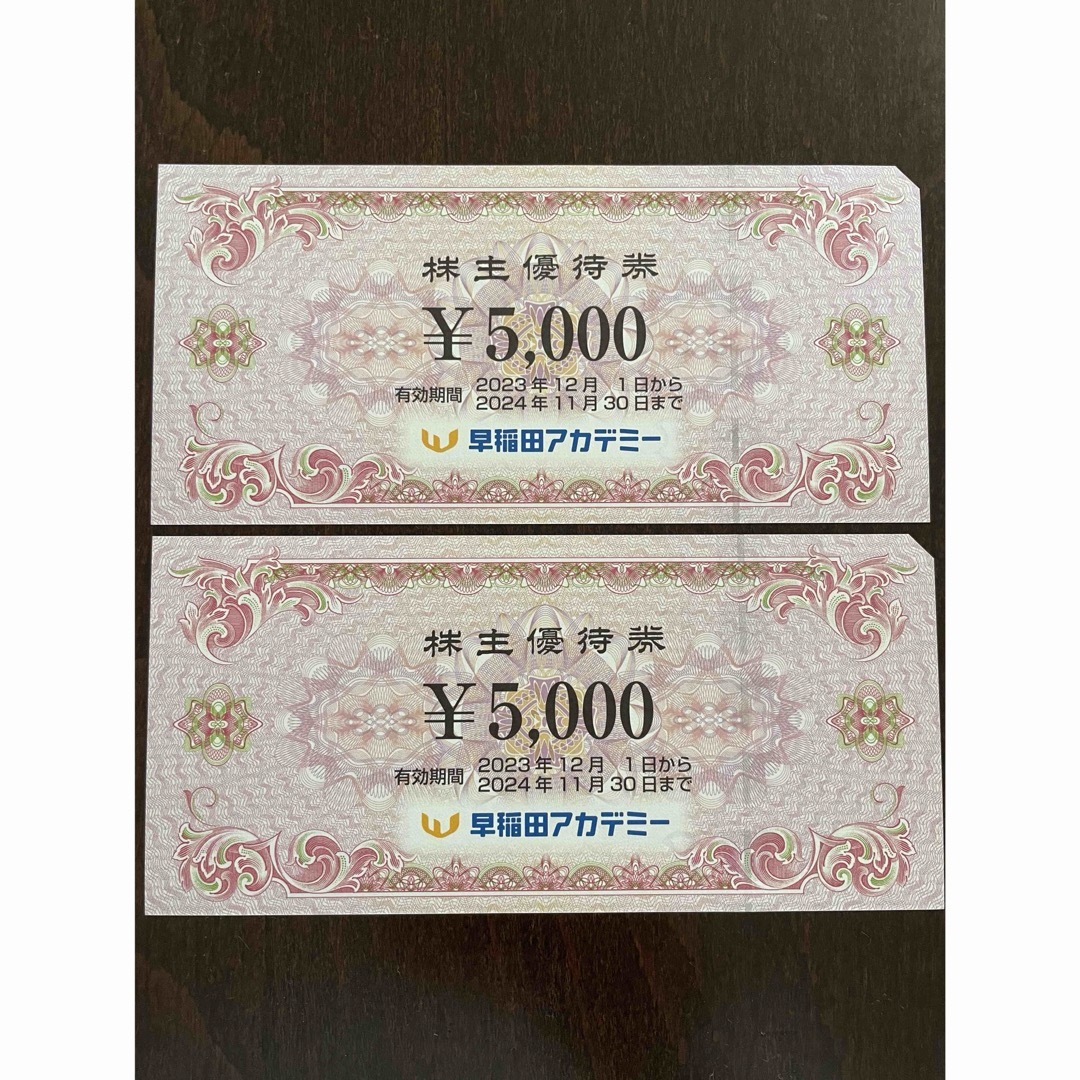 人気販売】 早稲田アカデミー 株主優待券 10000円分 その他