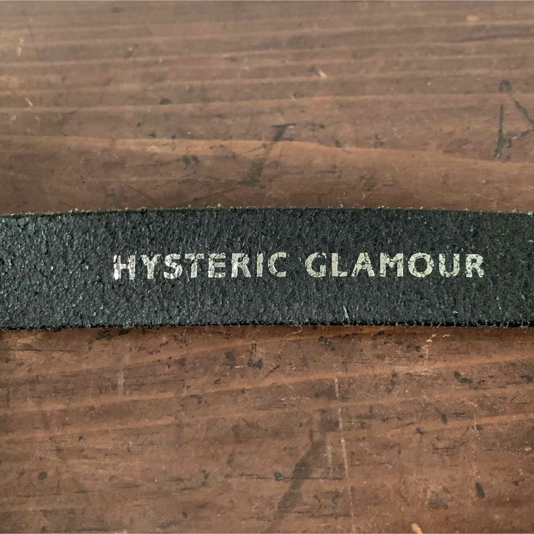 HYSTERIC GLAMOUR(ヒステリックグラマー)のHYSTERIC GLAMOUR レザーベルト ロゴバックル メンズのファッション小物(ベルト)の商品写真