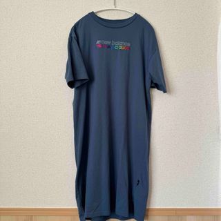 ニューバランス(New Balance)のNB new balance ニューバランス Tシャツドレス 半袖ワンピース(ひざ丈ワンピース)